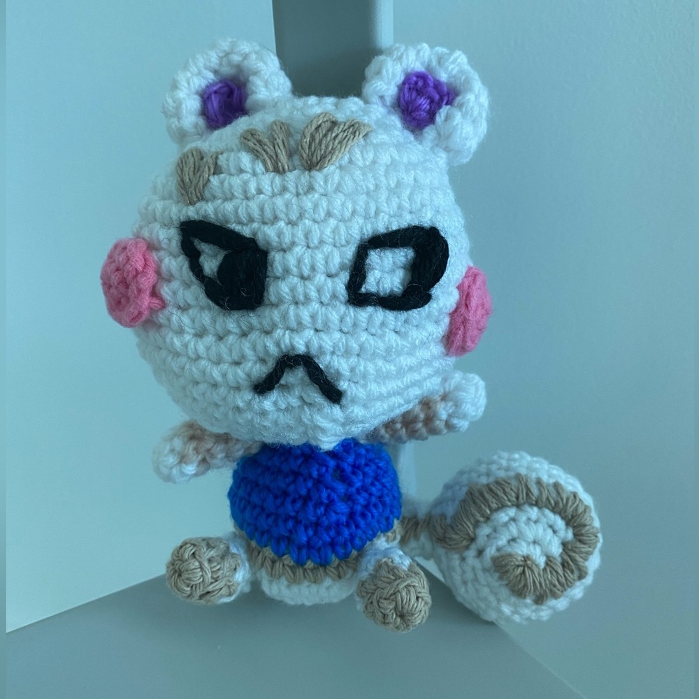 Marshall Animal Crossing crochet Doll HANDMADE - Amigurumi Character Mini